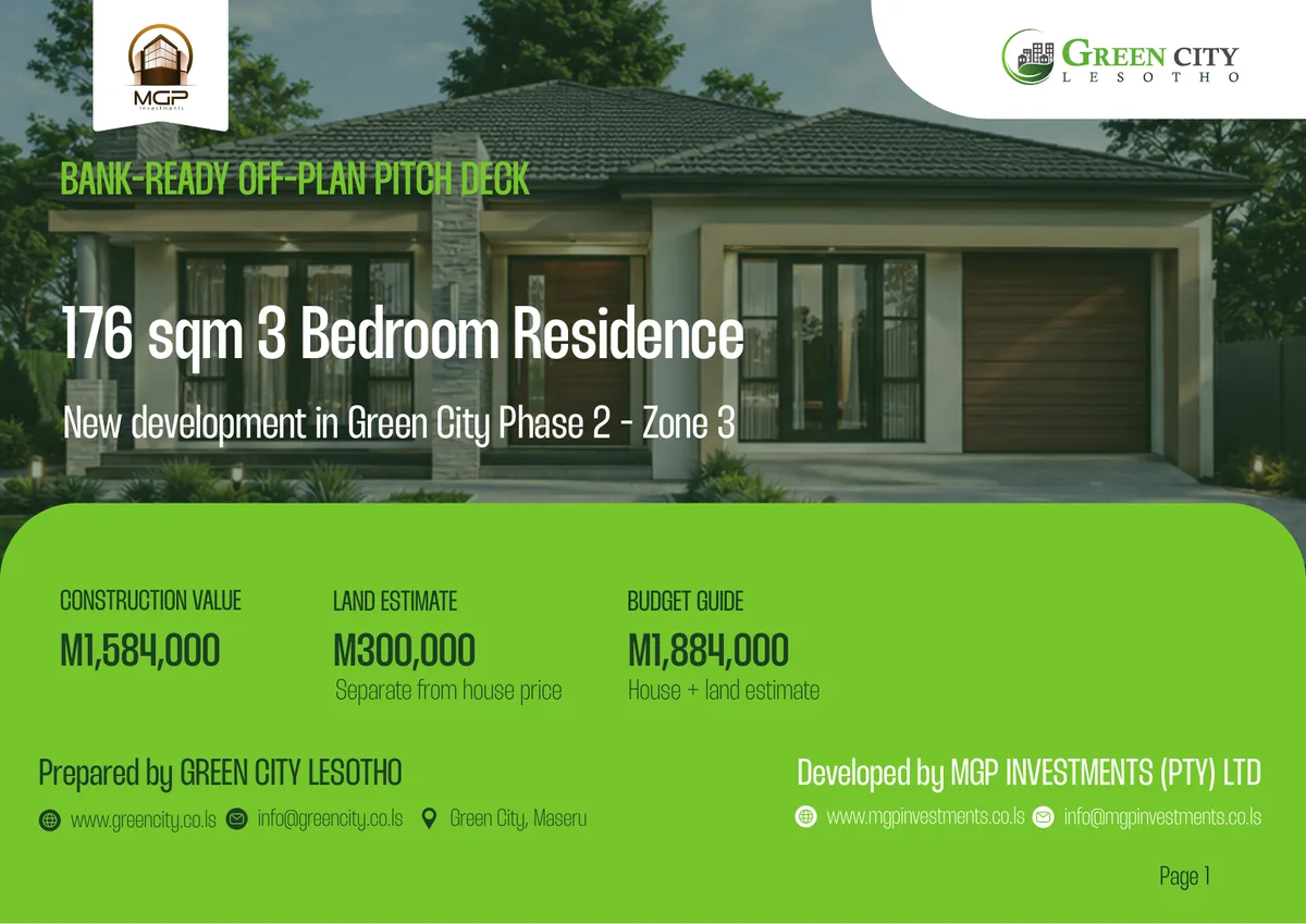 176 sqm 3 Bedroom Residence brochure cover